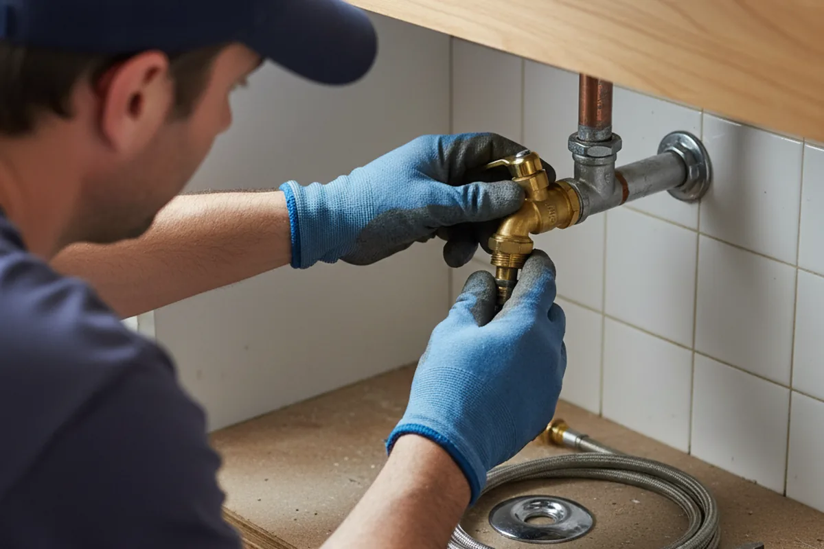 Shutoff valve and fitting work during Faucet and Fixture Repair in Chalfont